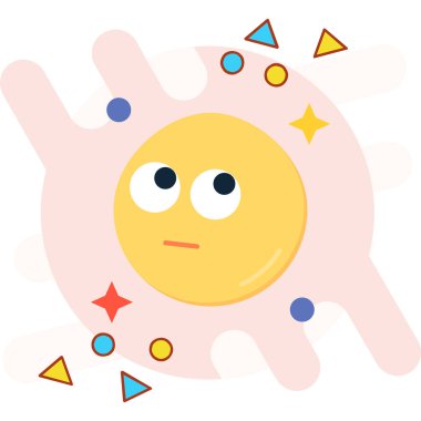 Virüs ve bakteri simgesi izole edilmiş. Virüs ve bakteri stok vektör çizimi grafiği.