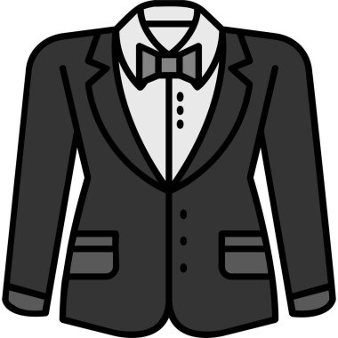 Erkek smokin vektör illüstrasyonu