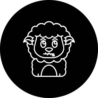 Bir çiftlik simgesinin vektör illüstrasyonu