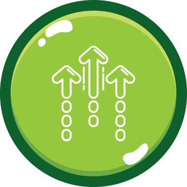 Bir ağaç simgesinin vektör illüstrasyonu