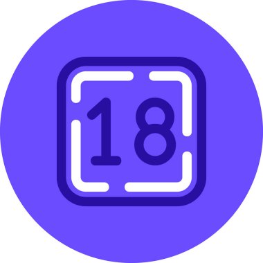 Bir numara. Web simgesi basit illüstrasyon