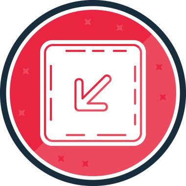 Eğilim biçimi izole edilmiş arkaplanda ok simgesi