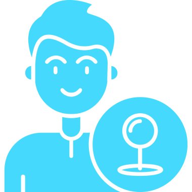 Şarap bardağı tutan bir adamın vektör çizimi