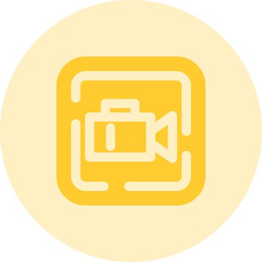 kamera simgesi vektör illüstrasyonu