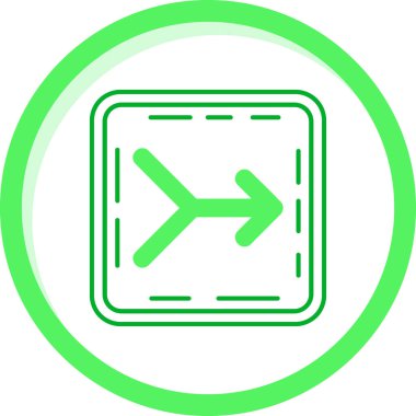 Tek bir döndürme simgesinin vektör illüstrasyonu