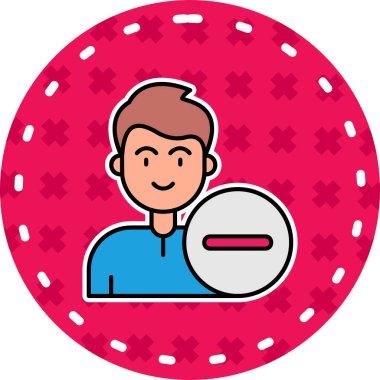 Top vektör illüstrasyonlu adam