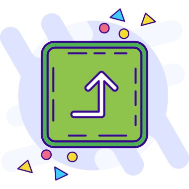 ok yönü simgesi doldurulmuş - taslak biçimi