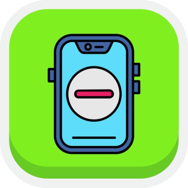 akıllı saat simgesi renk ana hatları vektörü