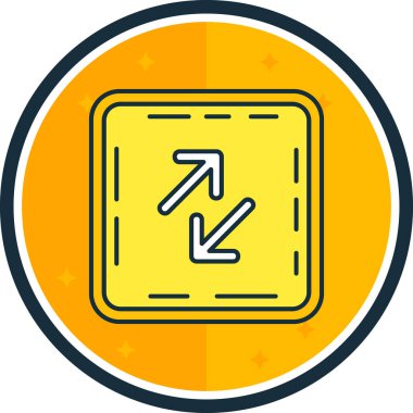 Tek izole edilmiş simgenin vektör illüstrasyonu