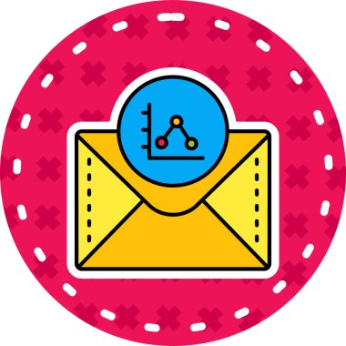 Bir harf simgesinin modern bir simgesinin vektör çizimi