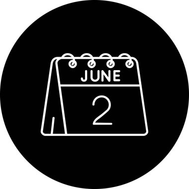 2 Haziran ve bir günlük takvimde tarih