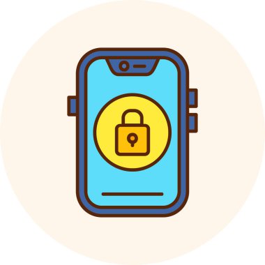 cep telefonu vektör simgesi modern illüstrasyon tasarımı