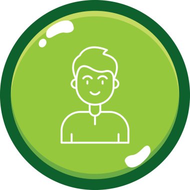 Avatar Adam vektör illüstrasyonu