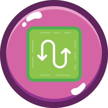 ok simgesinin vektör illüstrasyonu