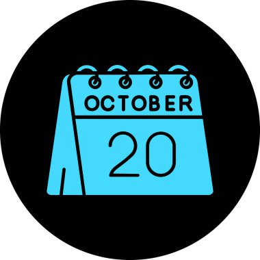 Takvim simgesinin vektör illüstrasyonu