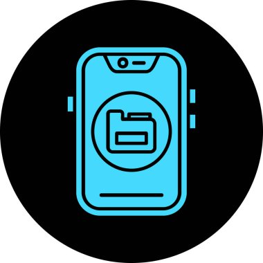 Vektör akıllı telefon simgesi illüstrasyonu