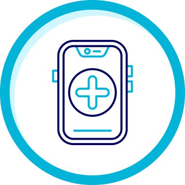 Akıllı telefon simgesinin vektör illüstrasyonu