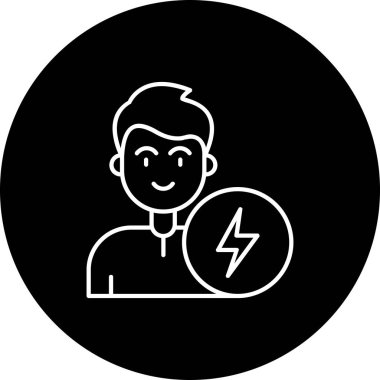 İnsan simgesinin vektör illüstrasyonu