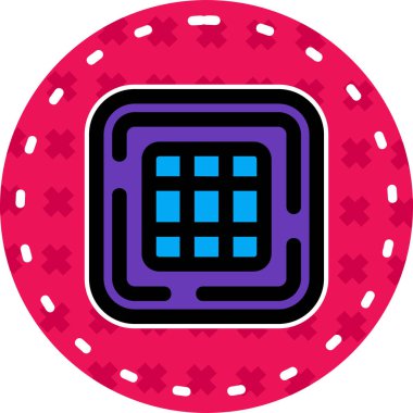 Bir kumarhane simgesinin vektör illüstrasyonu