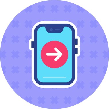 Smartphone Simgesi, vektör illüstrasyonu