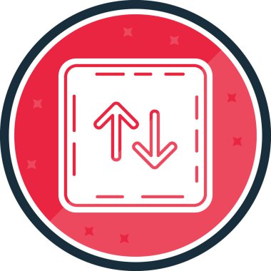 yukarı yönlü ok simgesi - taslak biçimi