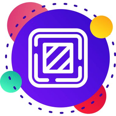 Çikolata renkli simge beyaz arka planda izole edilmiş. Renkli taslak konsepti. Vektör.