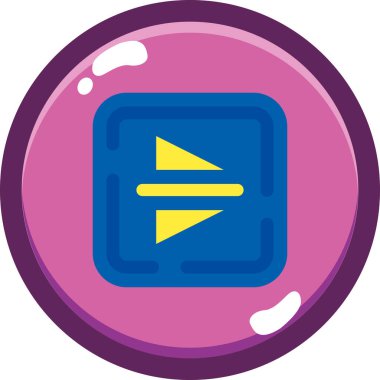 Modern simgenin vektör illüstrasyonu