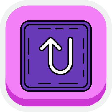 Kişisel ve ticari kullanım için sol yön ok simgesi