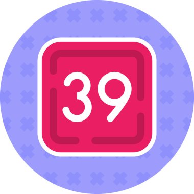 939 modern simgenin vektör illüstrasyonu