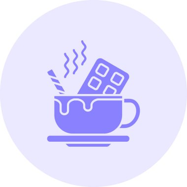 Bardak. Web simgesi basit illüstrasyon