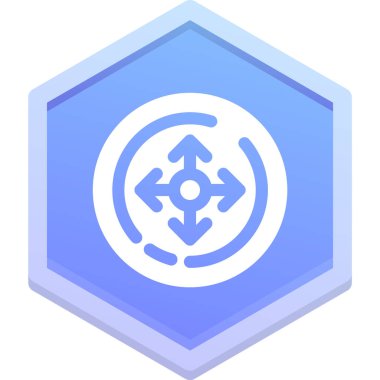 Bir dişlinin modern simgesinin vektör çizimi