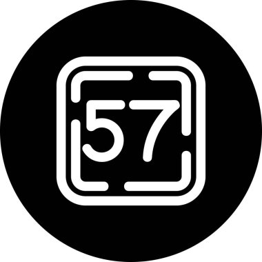 Siyah bir simgenin vektör illüstrasyonu