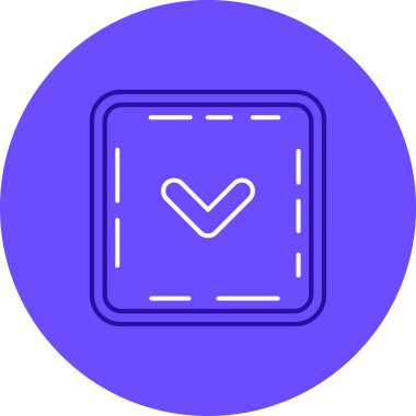 işaret simgesini işaretle, vektör illüstrasyonu