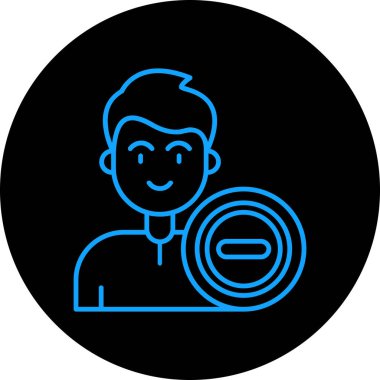 İnsan simgesinin vektör illüstrasyonu