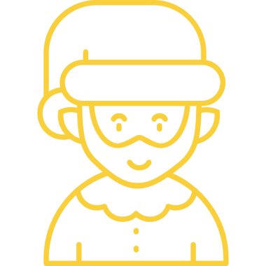 Şapkalı ve gözlüklü Avatar kadın.