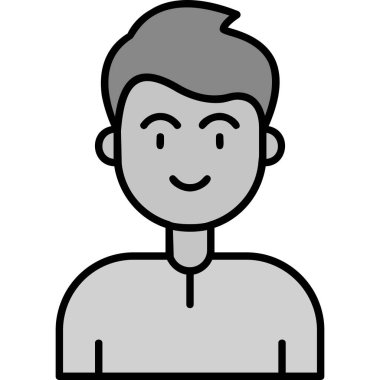 avatar adam tasarımı, vektör illüstrasyonu 10 grafik