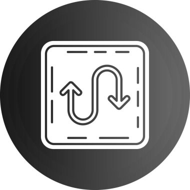 Modern ok simgesinin vektör illüstrasyonu