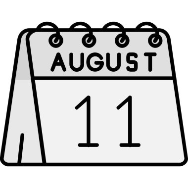 Takvim Eylül simgesi, vektör illüstrasyonu