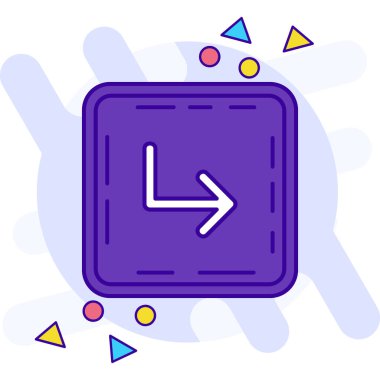 Ok. Web simgesi basit illüstrasyon