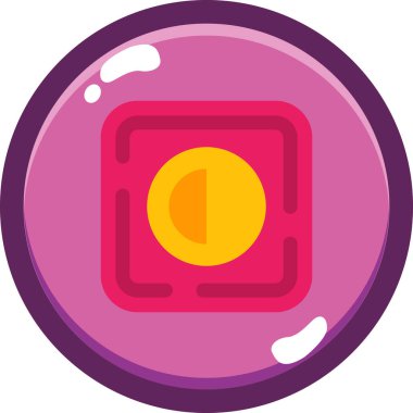 Top bowling hobisi simgesi - taslak biçimi