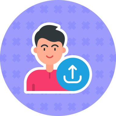 avatar. Web simgesi basit illüstrasyon