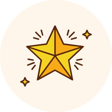 Yıldız düz vektör simgesi