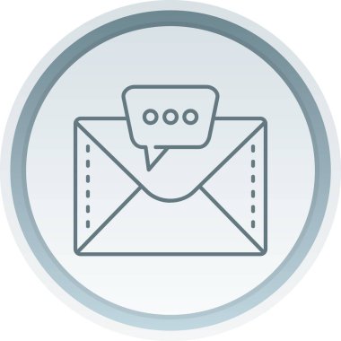 e- posta simgesi vektör çizim logosu