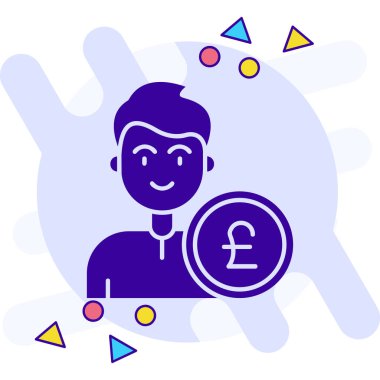 Para birimi. Web simgesi basit illüstrasyon