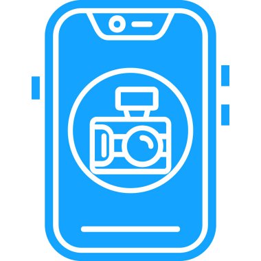 Kamera. Web simgesi basit illüstrasyon