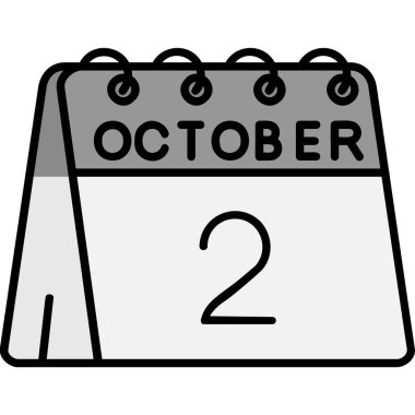 Ekim 2 takvim simgesi