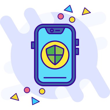 akıllı telefon simgesi vektör illüstrasyonu