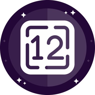 Moda biçimi izole edilmiş arkaplanda bir numaralı simge