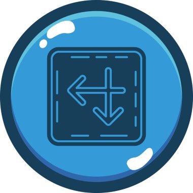 Bir simgenin vektör illüstrasyonu