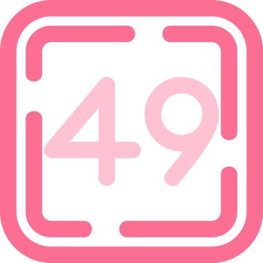 İzole edilmiş bir resim ve simge bir numara 31 işareti